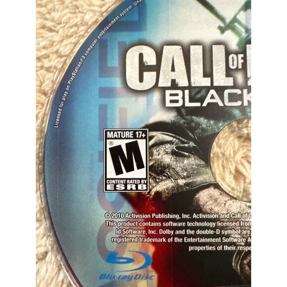 Call Of Duty Black Ops PS3 Game Disc Mature 17+ Activision DISC ONLY - Picture 2 of 3